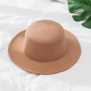 New Women Flat Bolo Stylish Hat Wide y2k Formal